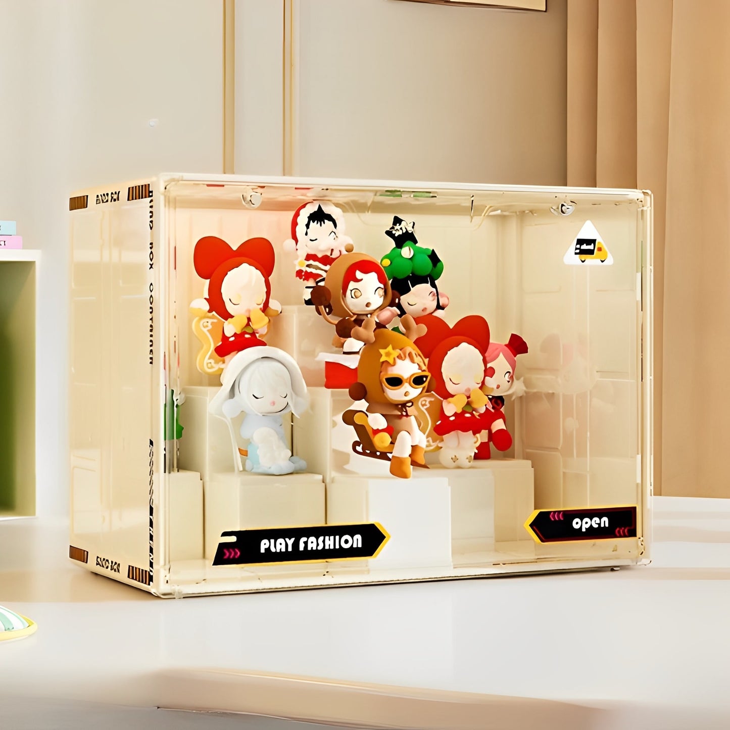 方塊盲盒展示架|積木風透明置物盒.手辦迷你收藏控必備 - PLAYEGGSS