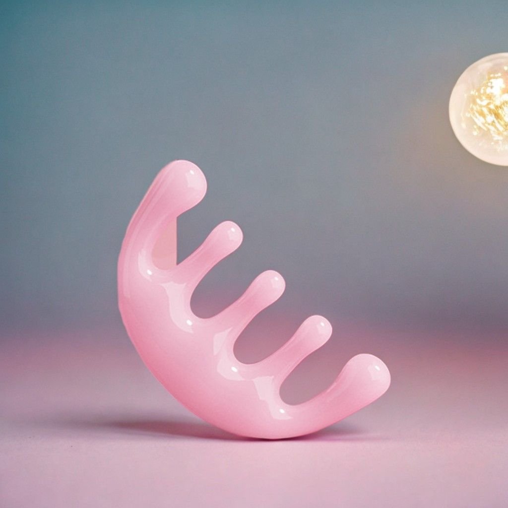 咕嚕頭皮梳梳棒|粉嫩五爪.抓頭放鬆按摩梳 - PLAYEGGSS