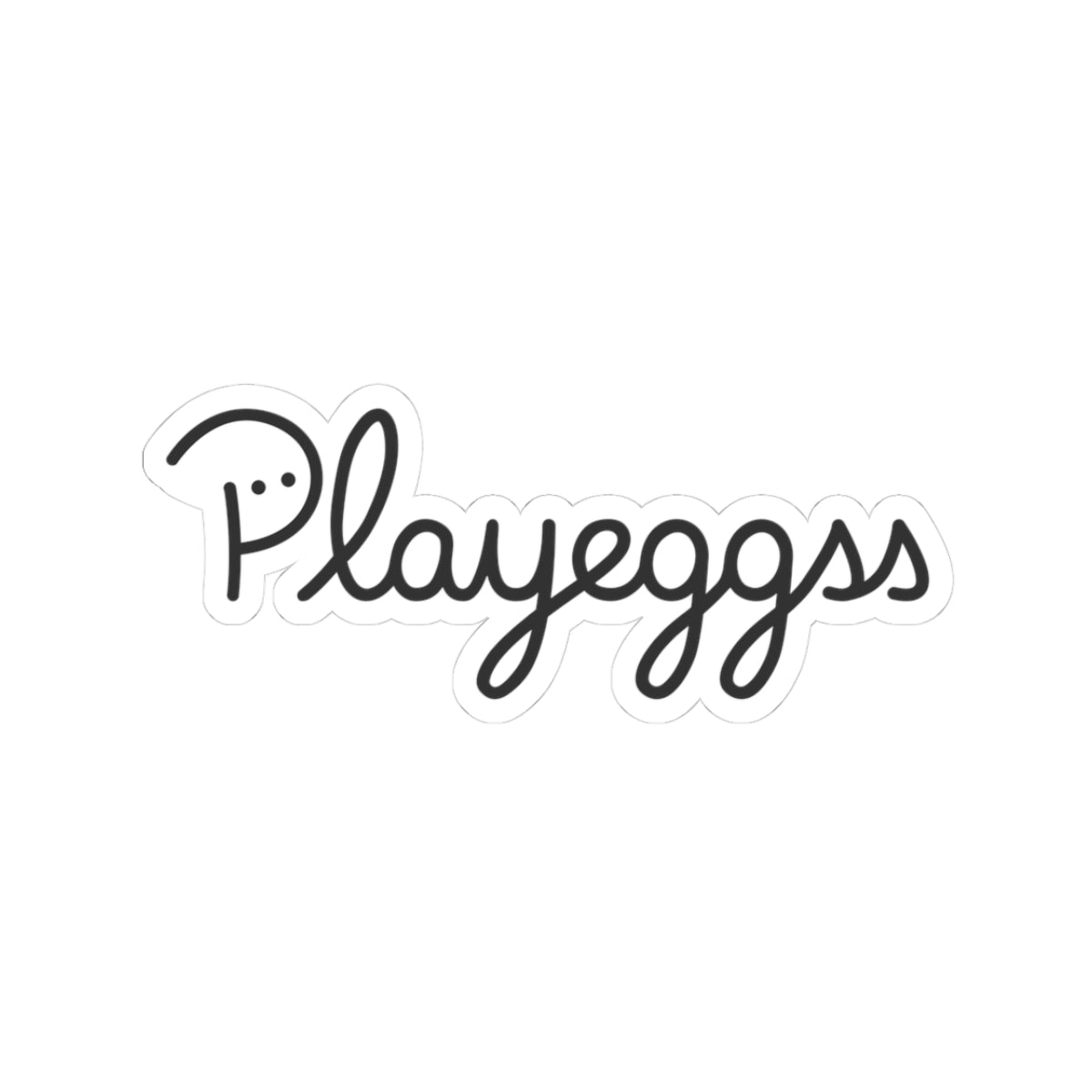 Playeggss Logo Sticker