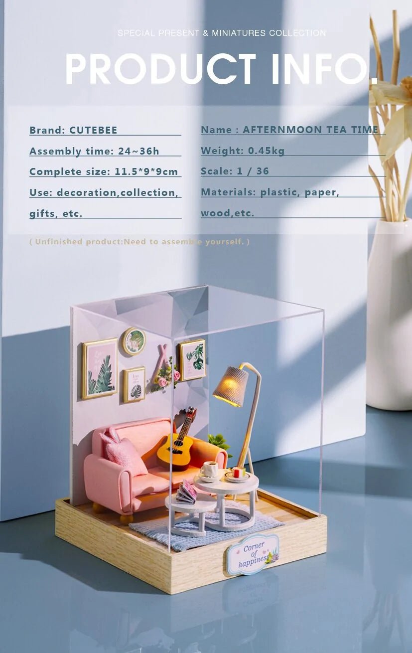 DIY Miniature Dollhouse Furniture Set - PLAYEGGSS