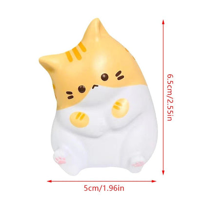 New Cat Stress Relief Squishy Toy PU Slow Rising Squeeze Antistress Ball Cartoon Table Ornaments Squishy Stress Reliever Toys - PLAYEGGSS