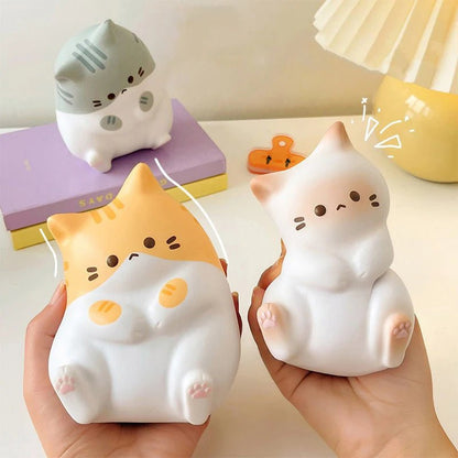 New Cat Stress Relief Squishy Toy PU Slow Rising Squeeze Antistress Ball Cartoon Table Ornaments Squishy Stress Reliever Toys - PLAYEGGSS