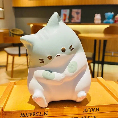 New Cat Stress Relief Toy Squeeze Antistress Ball Cartoon Home Table Ornaments - PLAYEGGSS