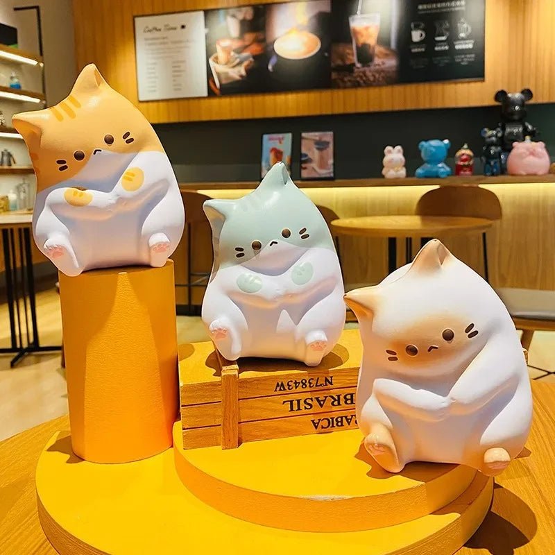 New Cat Stress Relief Toy Squeeze Antistress Ball Cartoon Home Table Ornaments - PLAYEGGSS