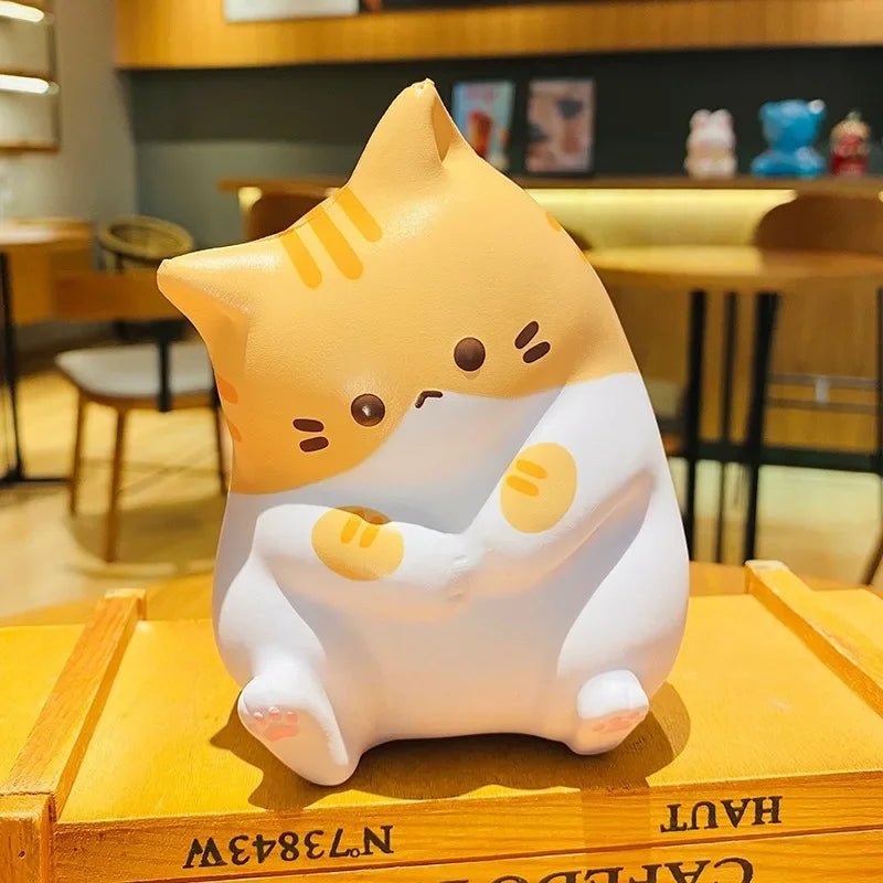 New Cat Stress Relief Toy Squeeze Antistress Ball Cartoon Home Table Ornaments - PLAYEGGSS